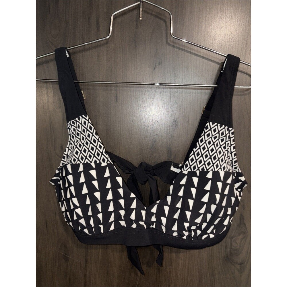 Lands End Bikini Top Geo Design Size 10